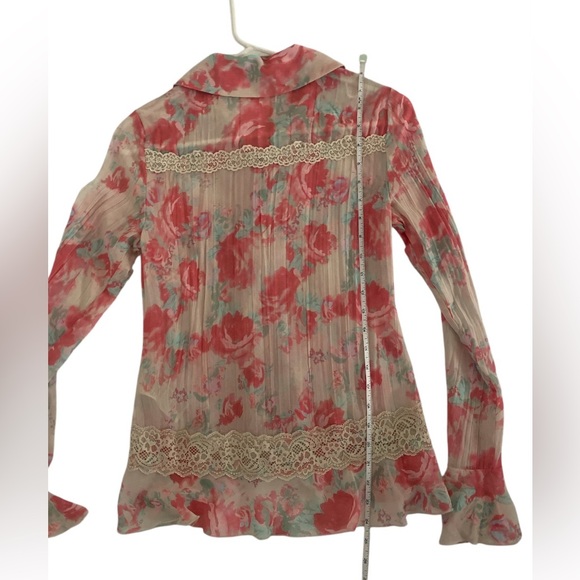 Free People Bad at Love Floral Lace Blouse NWT - Picture 5 of 9